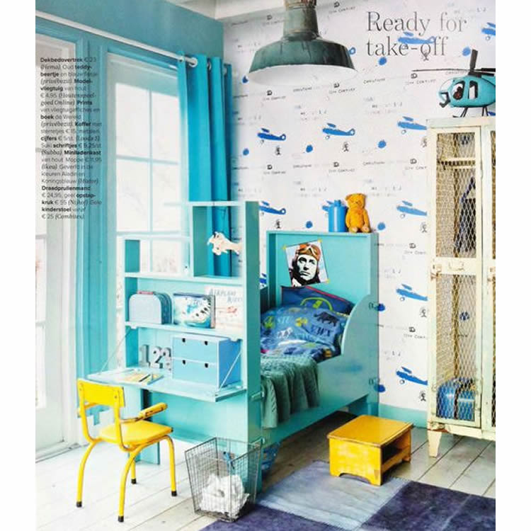 7 habitacions infantils de color blau