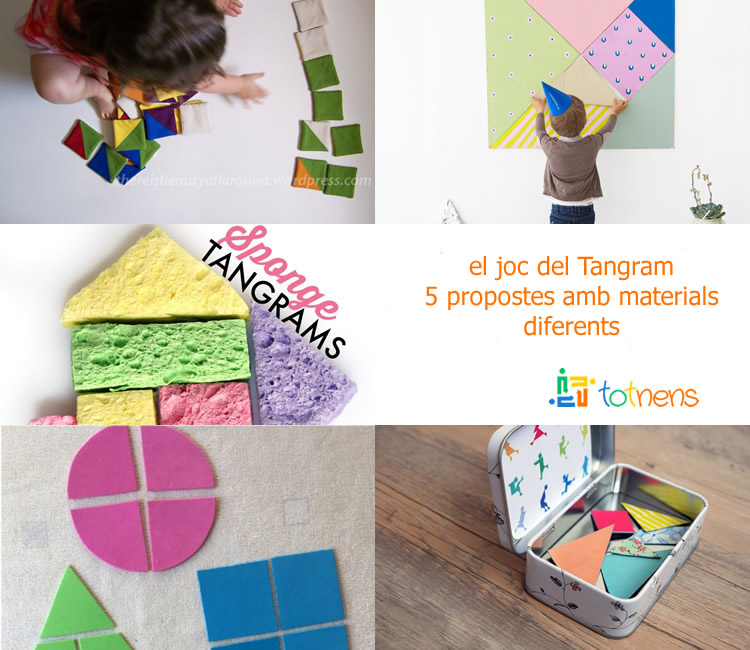 Com fer un Tangram: 5 propostes amb materials diferents