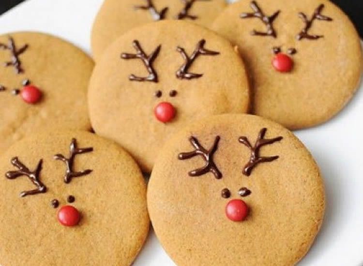 Galetes de Nadal fàcils decorades amb el ren Rudolf