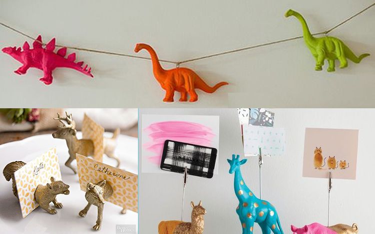 Animals de plàstic per pintar i decorar amb els nens