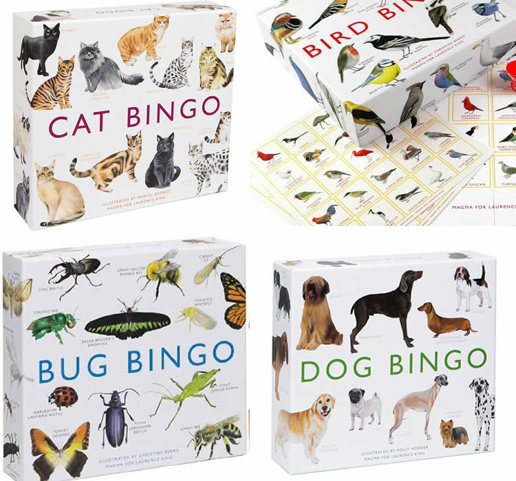 Bingo d’animals amb il·lustracions de Christine Berrie