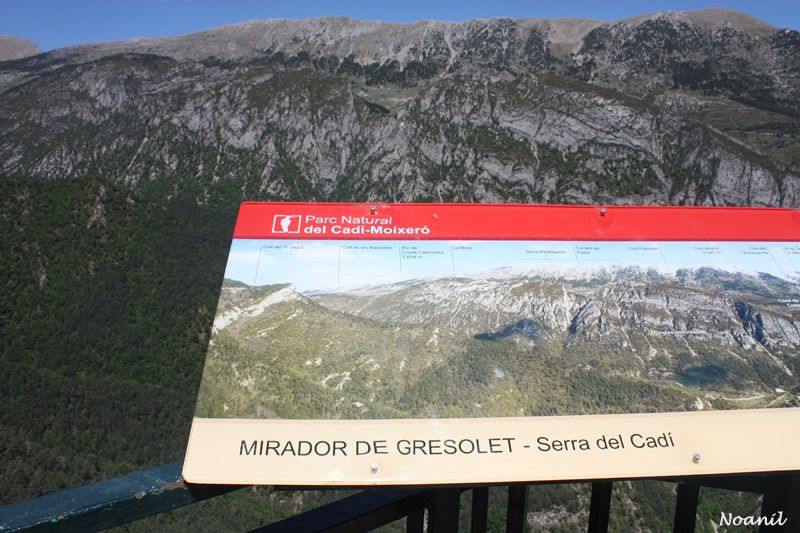 El Mirador de Gresolet a Saldes