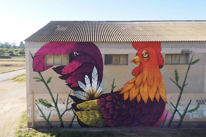 Els murals d’art rural a Penelles. Festival Gargar