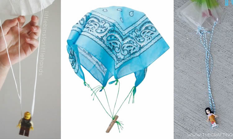 Com fer un paracaigudes amb materials diferents