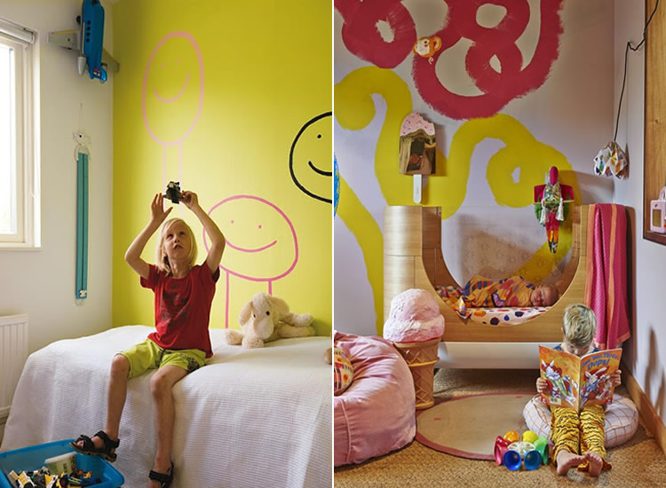 12 habitacions infantils amb parets atrevides