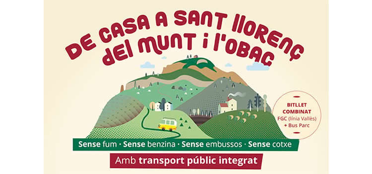 Parc Natural Sant Llorenç-Obac, amb transport public