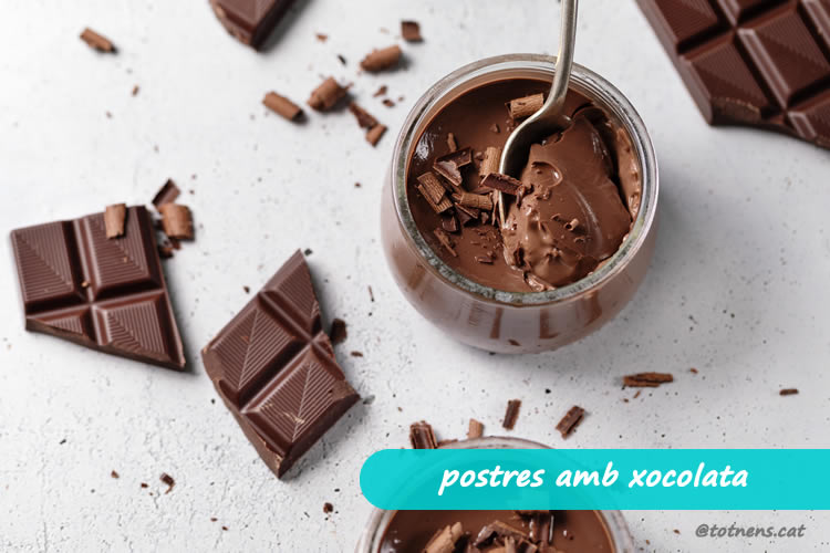 postres amb xocolata