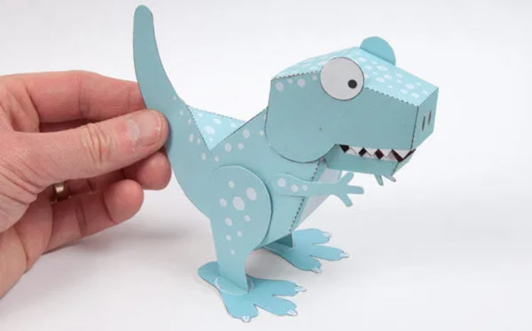 Imprimibles gratuïts de dinosaures format 3D