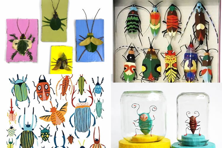 Fem una col·lecció d’insectes inventats