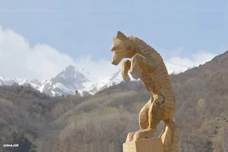 escultures de fusta d'Esterri d'Àneu llop
