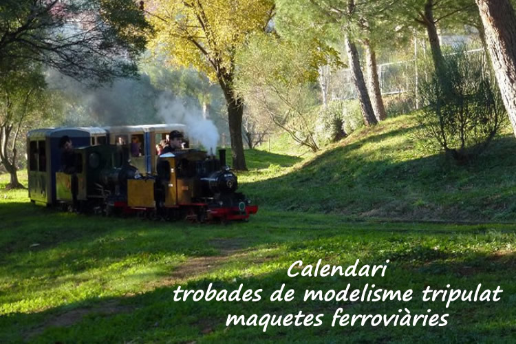 calendari modelisme tripulat i aquetes ferroviaries