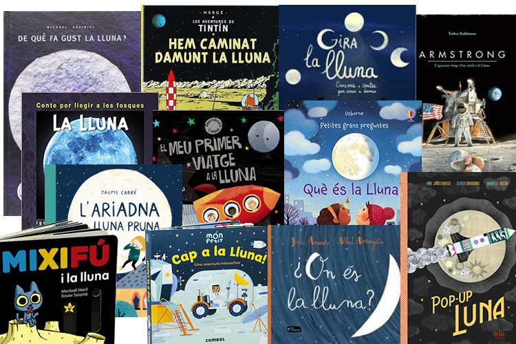 La Lluna a 12 llibres infantils