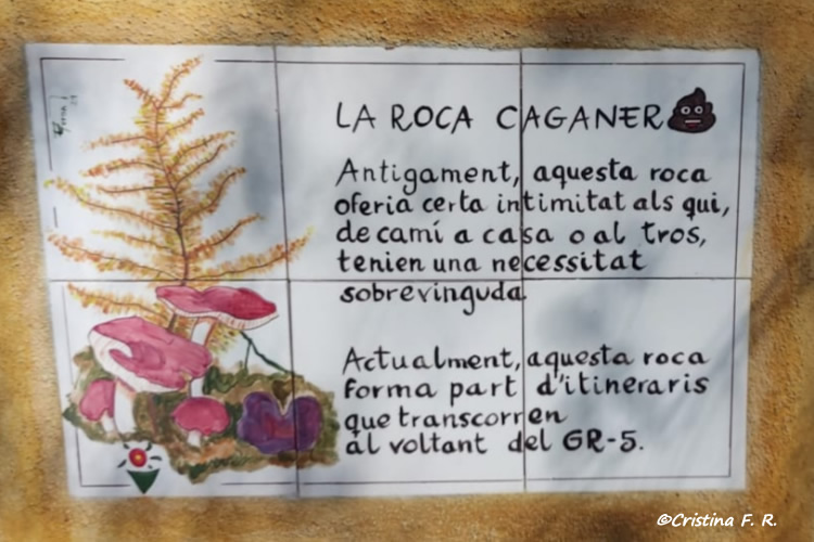 Roca caganera de Sant Iscle de Vallalta