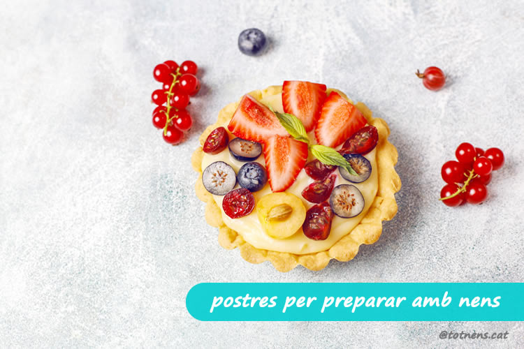 Postres per preparar amb nens